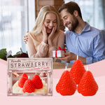Scented Candle Gift Set — Strawberry Shaped, 3 Pieces
