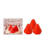 Scented Candle Gift Set — Strawberry Shaped, 3 Pieces