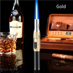 Refillable Torch Lighter — Jet Flame, Candle Grade
