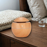 Mushroom humidifier in light wood grain